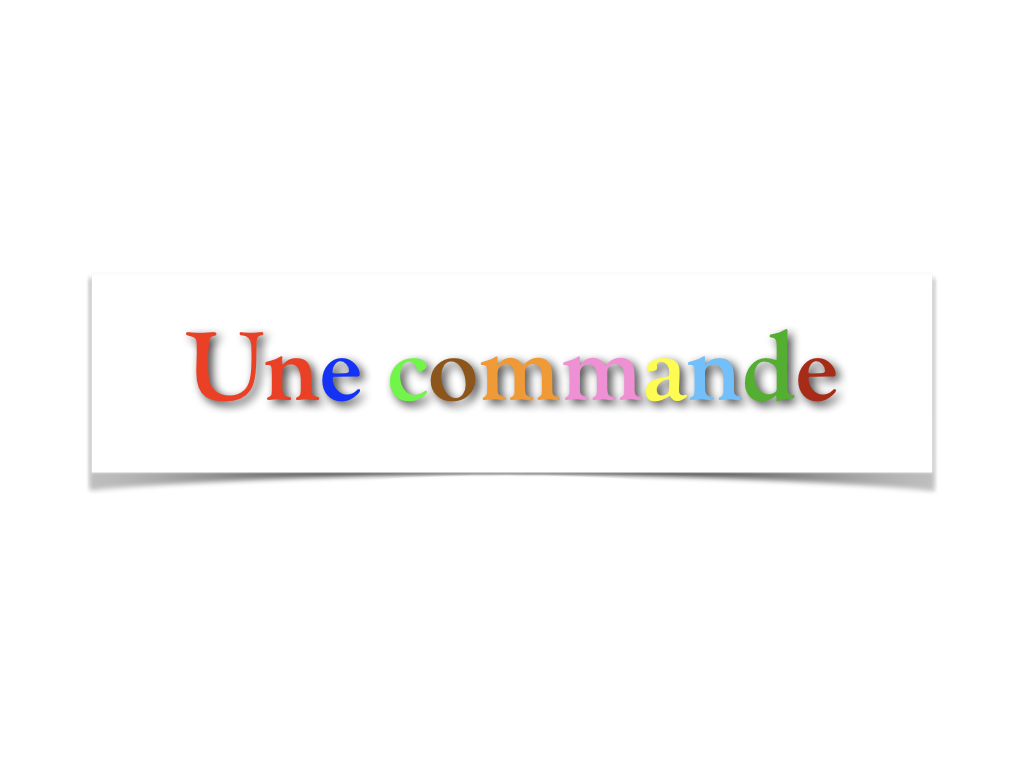 Proposition d'écriture