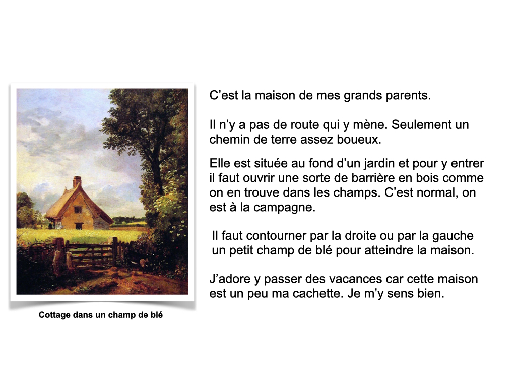 Proposition d'écriture