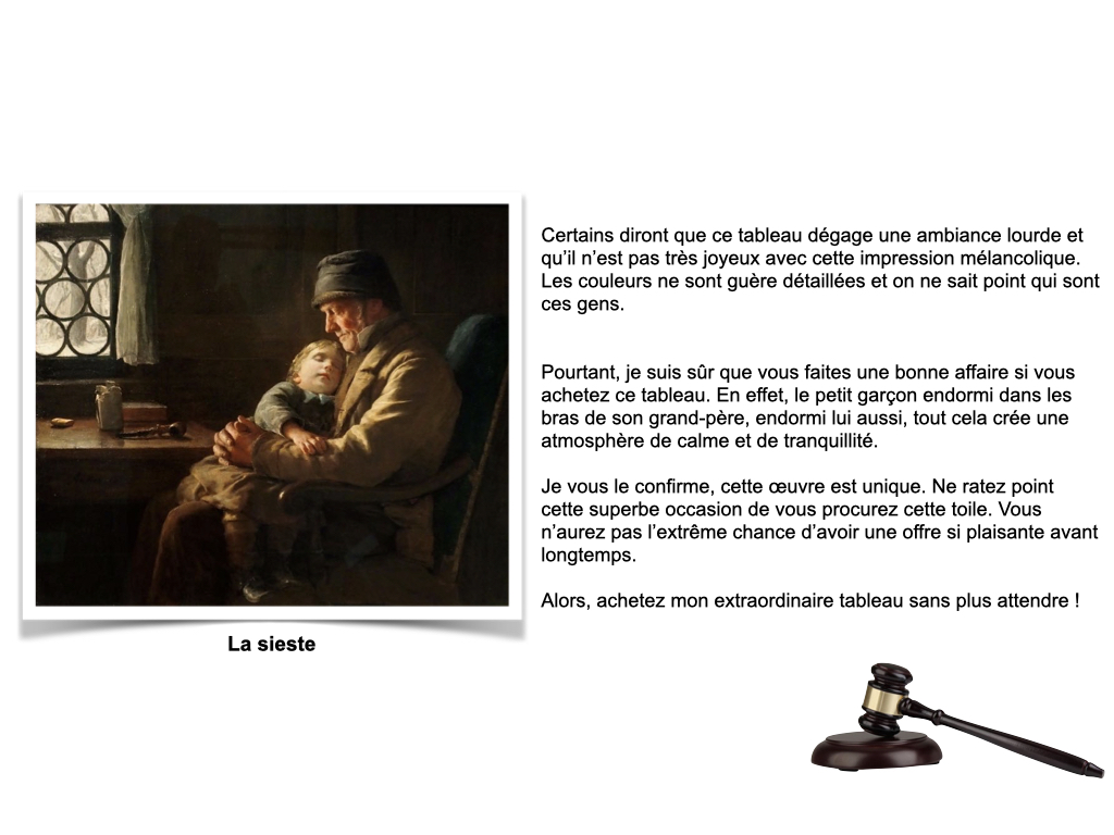Proposition d'écriture