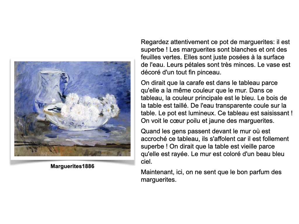 Proposition d'écriture