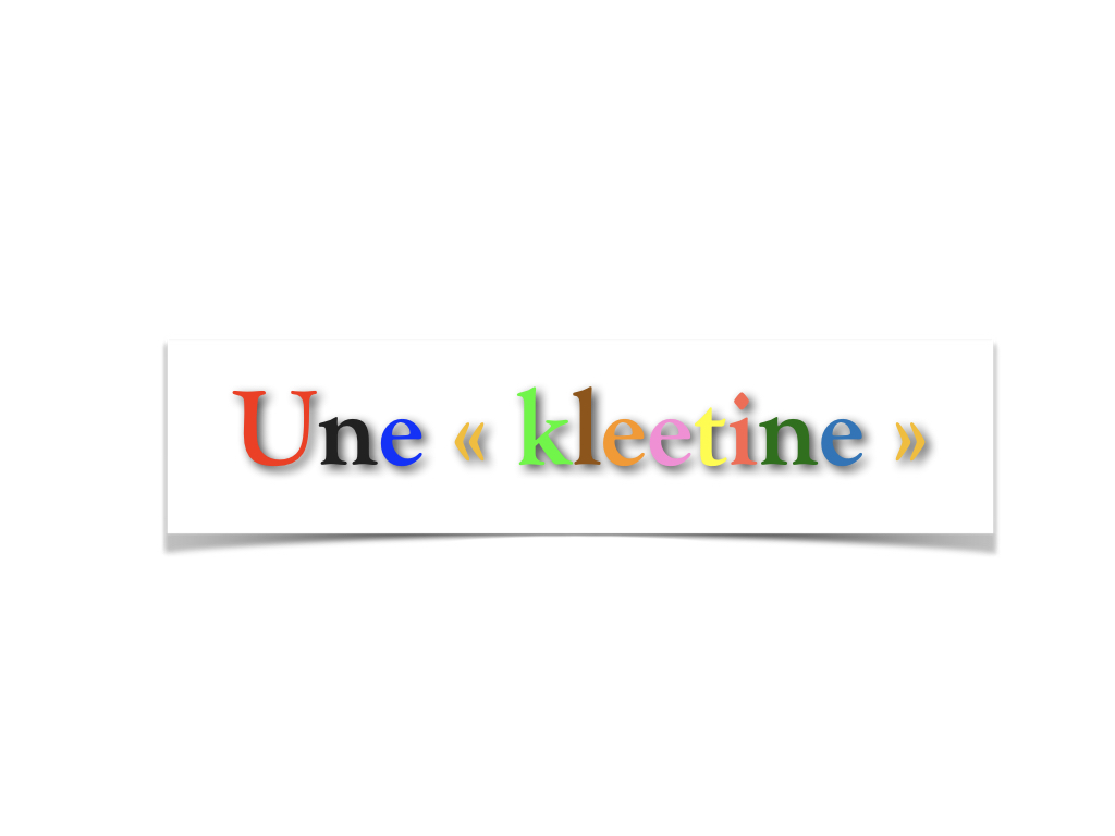 Proposition d'écriture