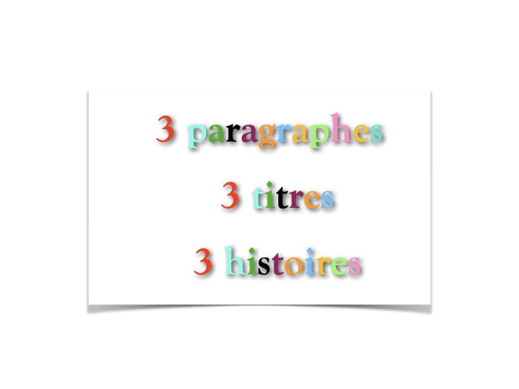 Proposition d'écriture