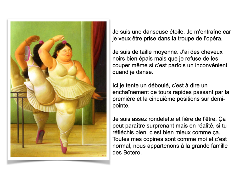 Proposition d'écriture
