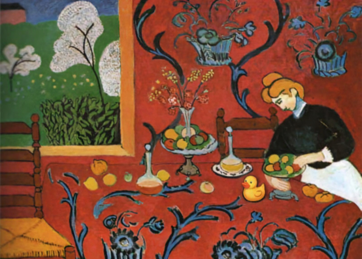 La desserte rouge 1906 - jeu de l'intrus