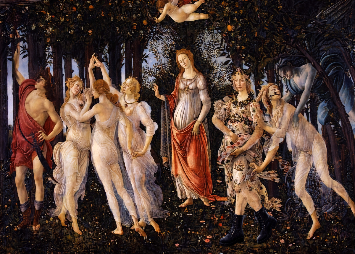 Le printemps 1482 par Botticelli - jeu de l'intrus