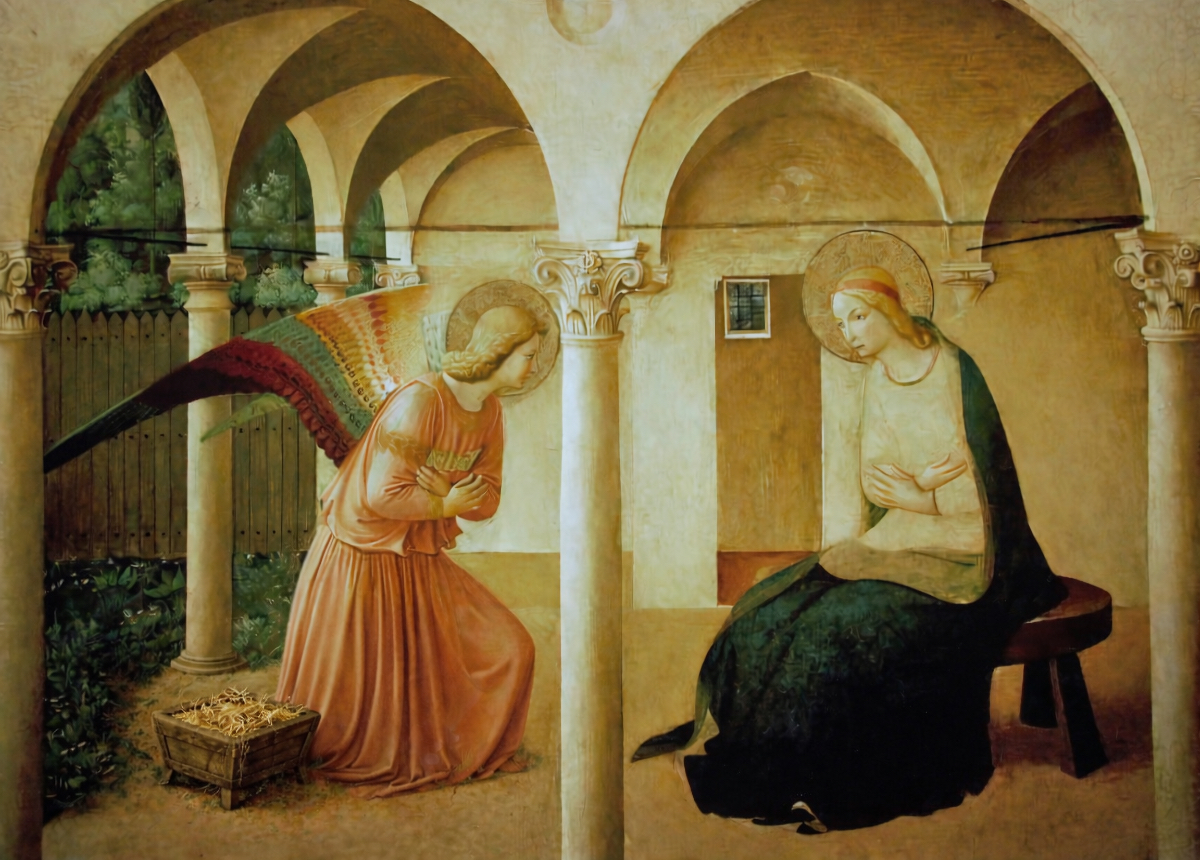Annonciation 1440 - Fra Angelico - jeu de l'intrus