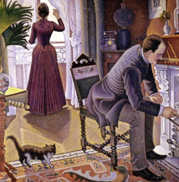 Un dimanche 1888 - jeu de l'intrus (Signac)